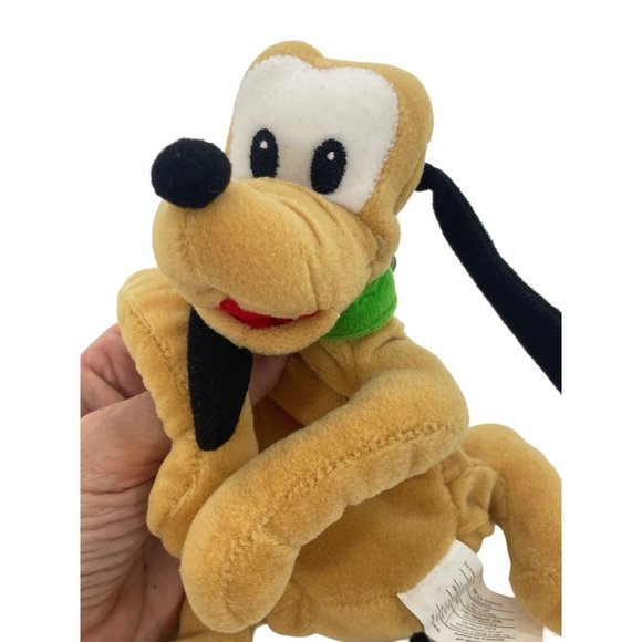 0666A- Disney Pluto Mini Beanbag Plush Toy Vintage 1990s 7” long - Picture 1 of 17